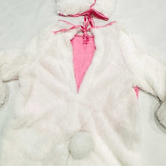 Charades Child Plush White & Pink 2pc Bunny Halloween Easter Cosplay Costume - Picture 9 of 14